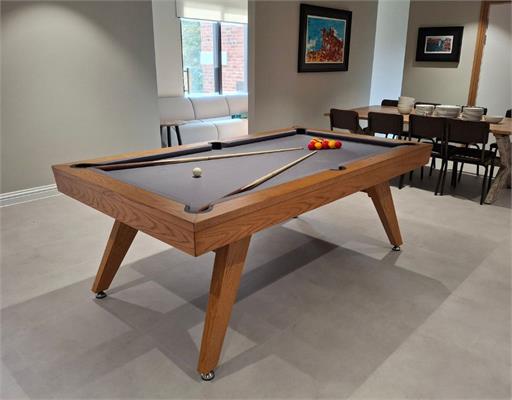 Signature Sexton Oak Pool Dining Table: 7ft